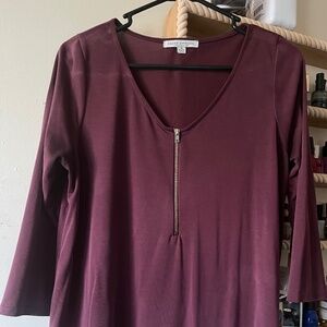 Burgundy Blouse